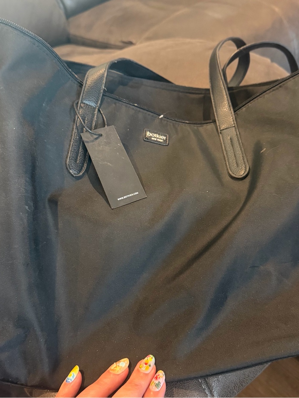 Botkier Black Travel Tote Bag
